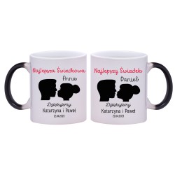 2x KUBEK MAGICZNY DLA ŚWIADKA PODZIĘKOWANIA ŚLUB ŚLUBNY W252253