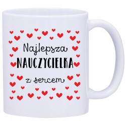 KUBEK KUBKI DLA NAUCZYCIELKI Z SERCEM W554