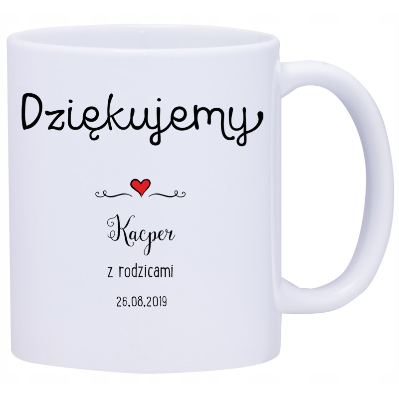 2x KUBEK DLA CHRZESTNYCH PREZENT W537 2x KUBEK DLA CHRZESTNYCH PREZENT W537