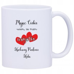 KUBEK KUBKI DLA NIEJ NIEGO WALENTYNKI PREZENT W369
