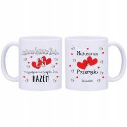 2x KUBEK 65 ŻELAZNA ROCZNICA ŚLUBU PREZENT W334