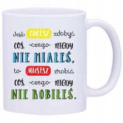 KUBEK KUBKI NAPISY MOTYWUJĄCE PREZENT W456