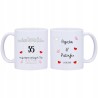 2x KUBEK 35 KORALOWA ROCZNICA ŚLUBU PREZENT W329