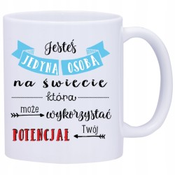 KUBEK KUBKI NAPISY MOTYWUJĄCE PREZENT W453