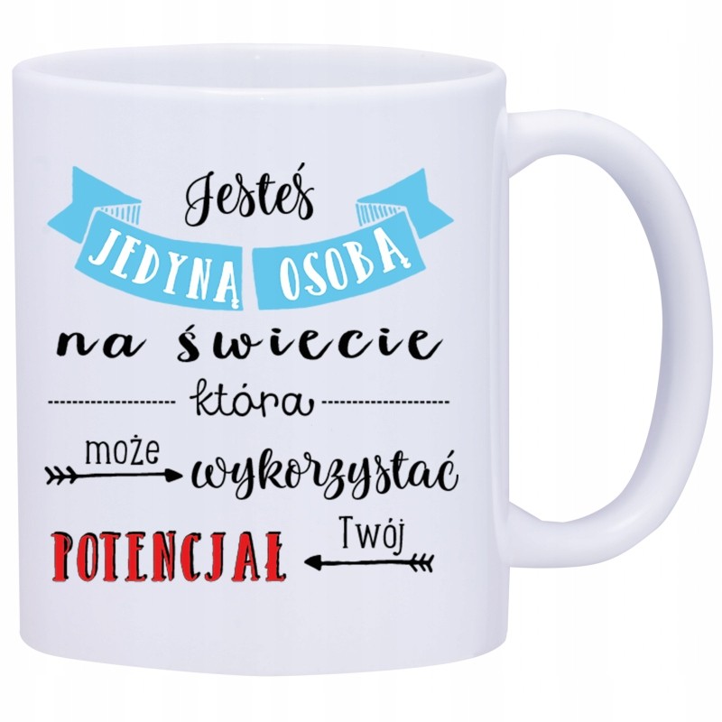 KUBEK KUBKI NAPISY MOTYWUJĄCE PREZENT W453