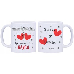 2x KUBEK 9 GLINIANA ROCZNICA ŚLUBU PREZENT W323