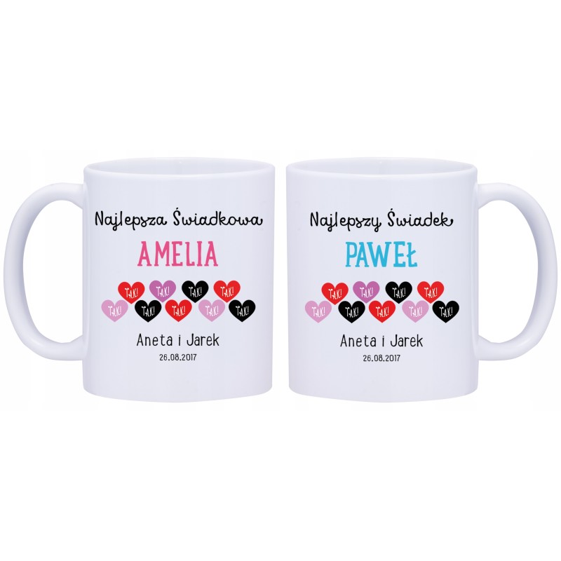 2x KUBEK DLA ŚWIADKA PODZIĘKOWANIA W243244 2x KUBEK DLA ŚWIADKA PODZIĘKOWANIA W243244