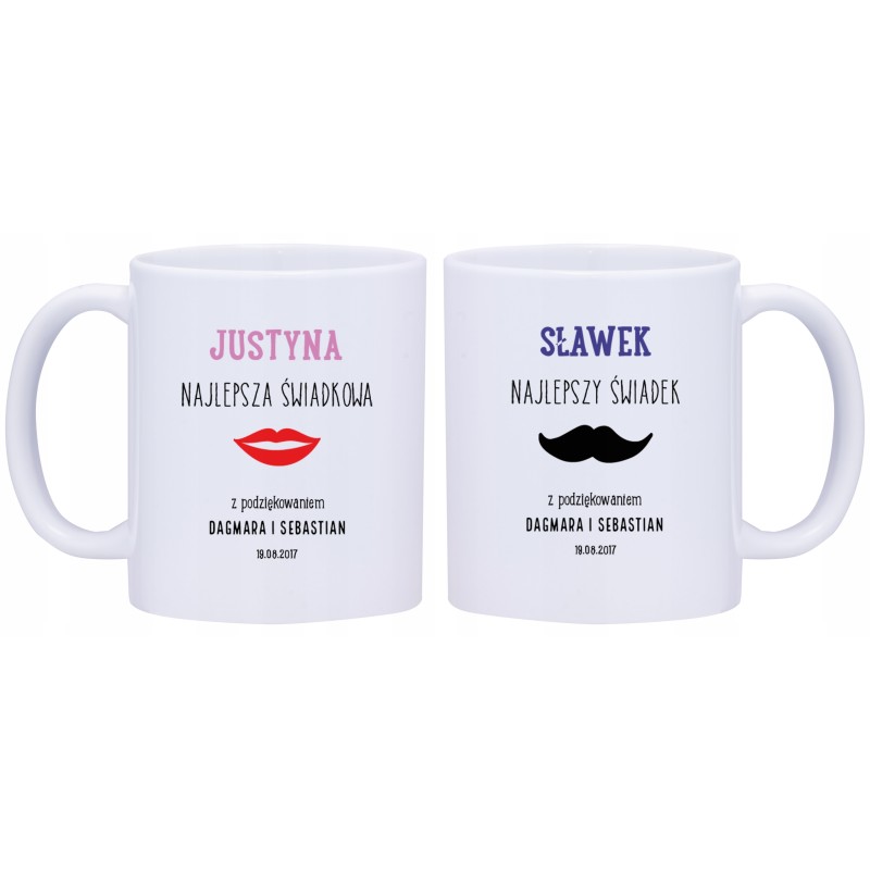 2x KUBEK DLA ŚWIADKA PODZIĘKOWANIA W225226 2x KUBEK DLA ŚWIADKA PODZIĘKOWANIA W225226