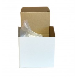 pudełko białe z okienkiem na kubek