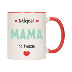 KUBEK KOLOROWY CZERWONY KUBKI DLA MAMY DZIEŃ MATKI PREZENT W211