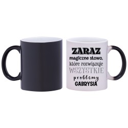 kubek magiczny śmieszne napisy prezent w646