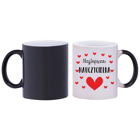 kubek magiczny najlepsza nauczycielka prezent gratis w552