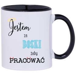 KUBEK CZARNY ŚRODEK I UCHO KUBKI DLA CHŁOPAKA FACETA MĘŻA PREZENT W311