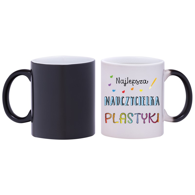 kubek magiczny najlepsza nauczycielka plastyki prezent gratis w563