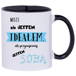 KUBEK KUBKI CZARNY ŚRODEK I UCHO DLA DZIEWCZYNY KOBIETY PREZENT W141