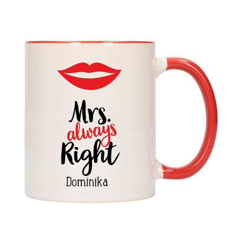 KUBEK KUBKI CZERWONY ŚRODEK UCHO DLA DZIEWCZYNY KOBIETY ŻONY PREZENT W220