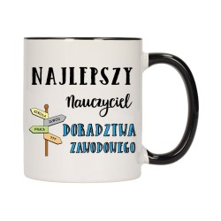 KUBEK KUBKI CZARNY ŚRODEK UCHO DLA NAUCZYCIEL DORADZTWA ZAWODOWEGO W575