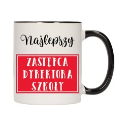 KUBEK KUBKI CZARNY ŚRODEK UCHO DLA NAJLEPSZY ZASTĘPCA DYREKTORA W570