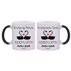 2x KUBEK MAGICZNY DLA RODZICÓW PODZIĘKOWANIA ŚLUB ŚLUBNY GRATIS W241242