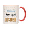 KUBEK KUBKI CZERWONY ŚRODEK UCHO DLA NAJLEPSZY NAUCZYCIEL HISTORII W196