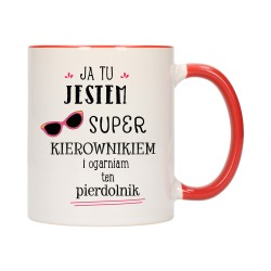 KUBEK KUBKI CZERWONY ŚRODEK UCHO DLA SUPER KIEROWNIK KIEROWNICZKI W701