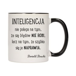 KUBEK KUBKI CZARNY ŚRODEK UCHO ZNANE CYTATY CYTAT PREZENT W502
