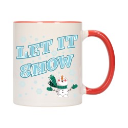 KUBEK KUBKI CZERWONY ŚRODEK UCHO NA MIKOŁAJA MIKOŁAJ PREZENT w671