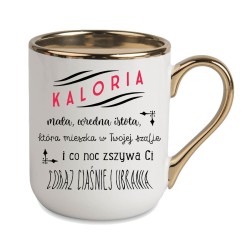 KUBEK KUBKI ZŁOTY RANT UCHO ŚMIESZNY ZABAWNY NAPIS PREZENT W400