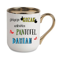 KUBEK KUBKI ZŁOTY RANT UCHO ŚMIESZNY ZABAWNY NAPIS PREZENT W443