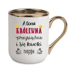 KUBEK KUBKI ZŁOTY RANT UCHO ŚMIESZNY ZABAWNY NAPIS PREZENT W444