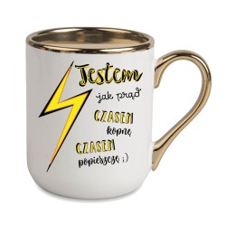 KUBEK KUBKI ZŁOTY RANT UCHO ŚMIESZNY ZABAWNY NAPIS PREZENT W509
