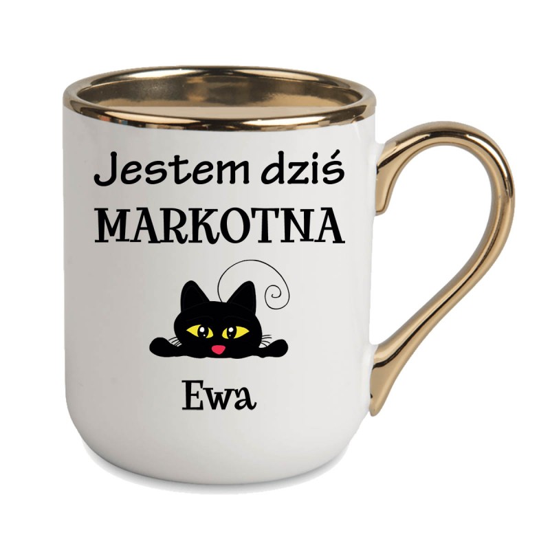 KUBEK KUBKI ZŁOTY RANT UCHO ŚMIESZNY ZABAWNY NAPIS PREZENT W642