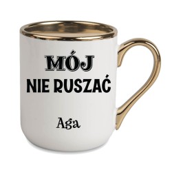 KUBEK KUBKI ZŁOTY RANT UCHO ŚMIESZNY ZABAWNY NAPIS PREZENT W644