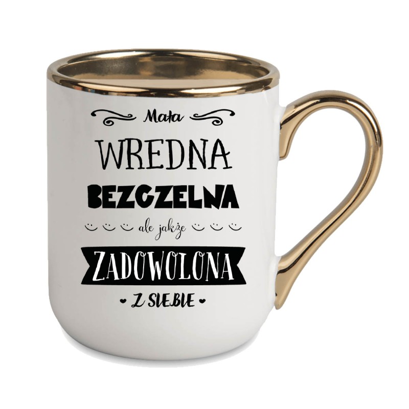 KUBEK ZŁOTY RANT UCHO DLA DZIEWCZYNY KOBIETY KOLEŻANKI SIOSTRY PREZENT W139
