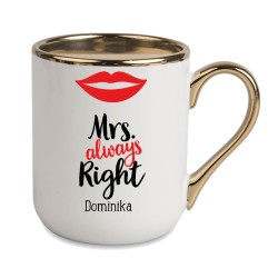 KUBEK ZŁOTY RANT UCHO DLA DZIEWCZYNY KOBIETY KOLEŻANKI SIOSTRY PREZENT W220