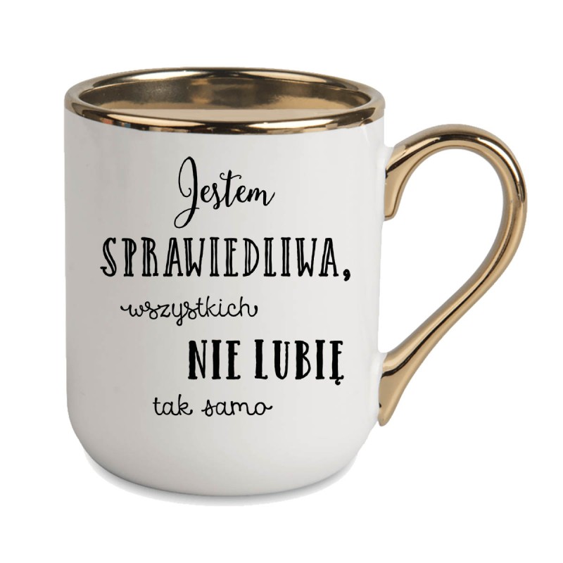 KUBEK ZŁOTY RANT UCHO DLA DZIEWCZYNY KOBIETY KOLEŻANKI SIOSTRY PREZENT W269
