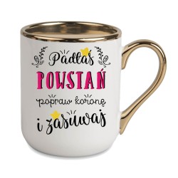 KUBEK ZŁOTY RANT UCHO DLA DZIEWCZYNY KOBIETY KOLEŻANKI SIOSTRY PREZENT W405