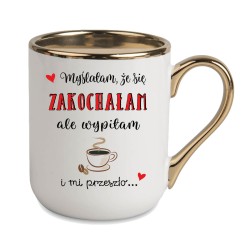 KUBEK ZŁOTY RANT UCHO DLA DZIEWCZYNY KOBIETY KOLEŻANKI SIOSTRY PREZENT W431