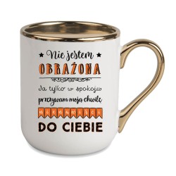 KUBEK ZŁOTY RANT UCHO DLA DZIEWCZYNY KOBIETY KOLEŻANKI SIOSTRY PREZENT W432