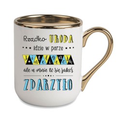 KUBEK ZŁOTY RANT UCHO DLA DZIEWCZYNY KOBIETY KOLEŻANKI SIOSTRY PREZENT W434