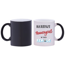 kubek magiczny najlepszy nauczyciel w szkole prezent w189
