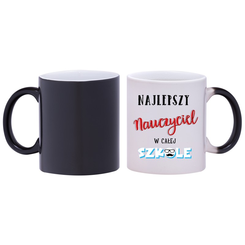 kubek magiczny najlepszy nauczyciel w szkole prezent w189