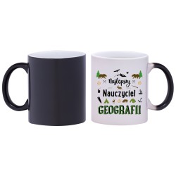 kubek magiczny najlepszy nauczyciel geografii prezent w195