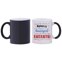 kubek magiczny najlepszy nauczyciel matematyki prezent w201