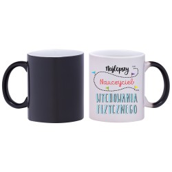 kubek magiczny najlepszy nauczyciel WF prezent w296