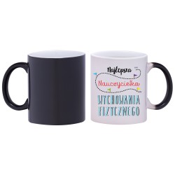 kubek magiczny najlepsza nauczycielka WF prezent w297