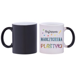 kubek magiczny najlepsza nauczycielka plastyki prezent w563