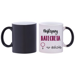 kubek magiczny najlepszy katecheta w szkole prezent w292