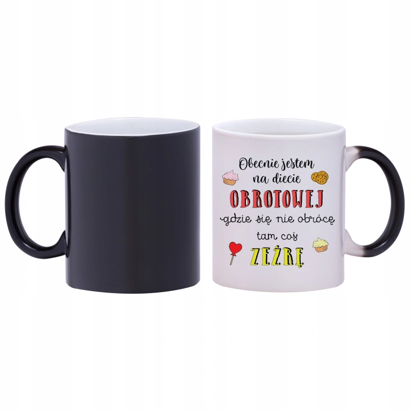 kubek magiczny śmieszne napisy w442