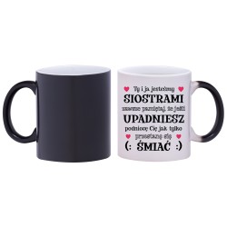 kubek magiczny dla siostry siostra dla rodziny prezent w615